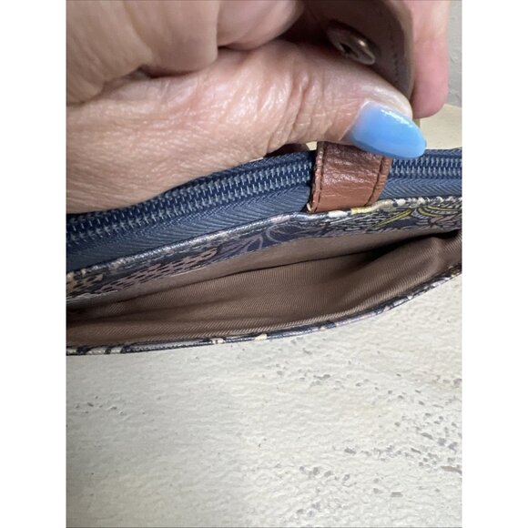 Sakroots Large Smartphone Wristlet Shadow Flower Power Wallet - Picture 4 of 15